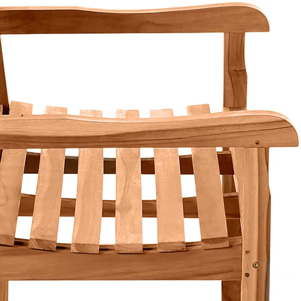 Klassische Holz Gartenbank mit Lehnen - Klahuma