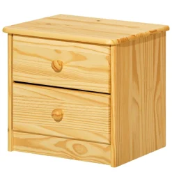 Klassische Holz Nachtkommode aus Kiefer - Kascanu