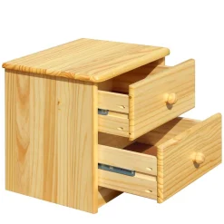 Klassische Holz Nachtkommode aus Kiefer - Kascanu