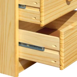 Klassische Holz Nachtkommode aus Kiefer - Kascanu