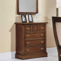 Klassische Kommode in Walnuss Braun - Istefanio