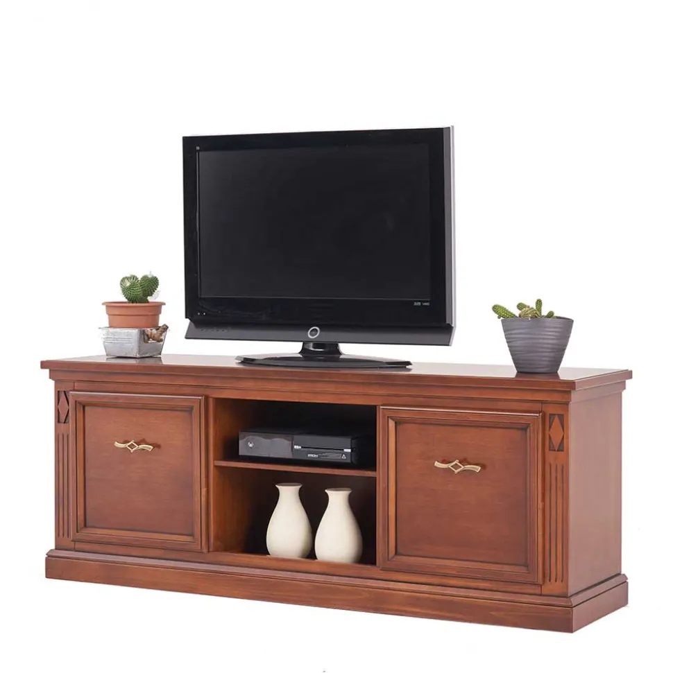 Klassischer TV Unterschrank in Walnussfarben - Sienna