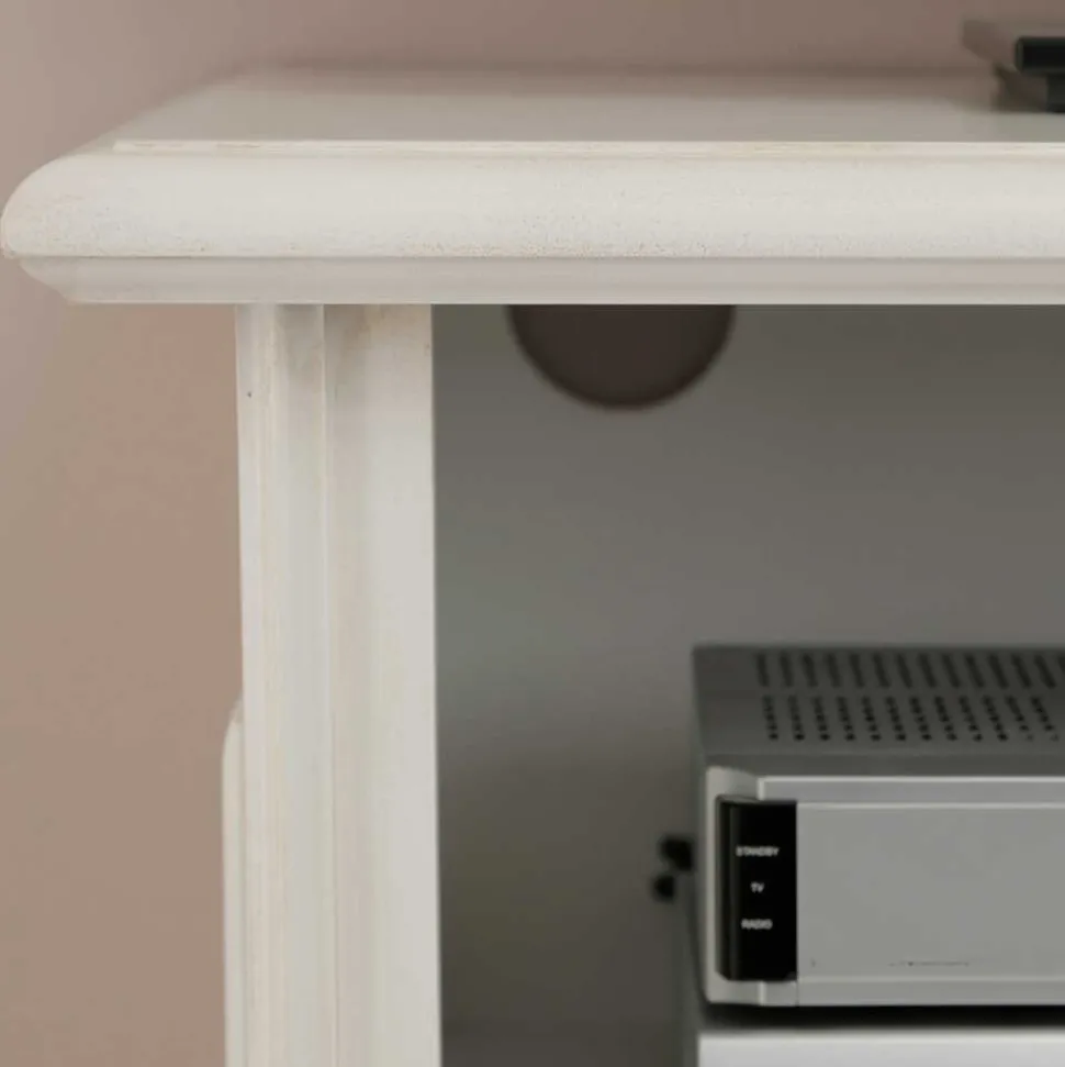 Klassischer TV Unterschrank in Antikweiß - Vicina