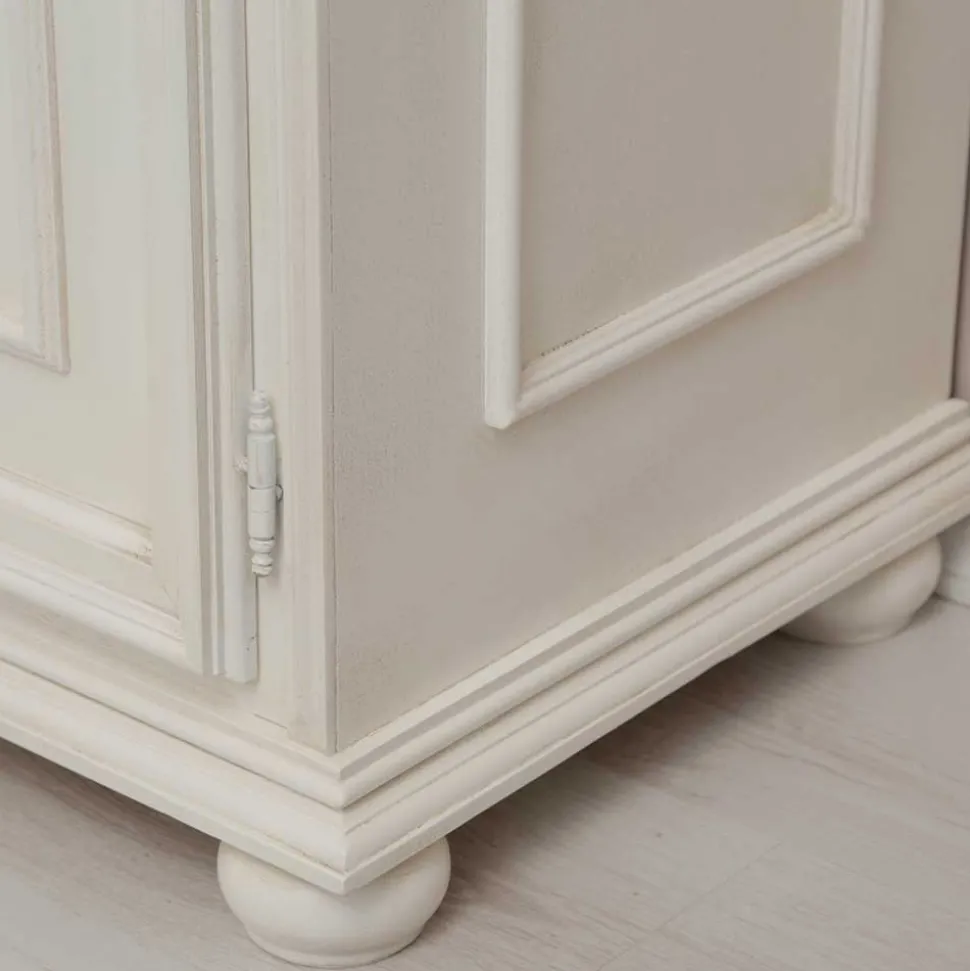 Klassischer TV Unterschrank in Antikweiß - Vicina