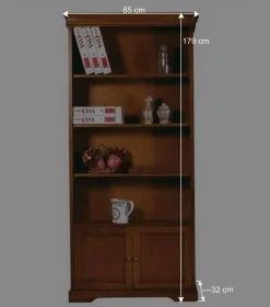 Klassisches Bücherregal 85x179x32 cm - Lemerzi