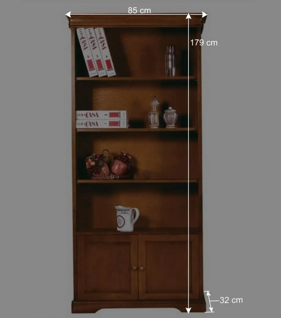 Klassisches Bücherregal 85x179x32 cm - Lemerzi