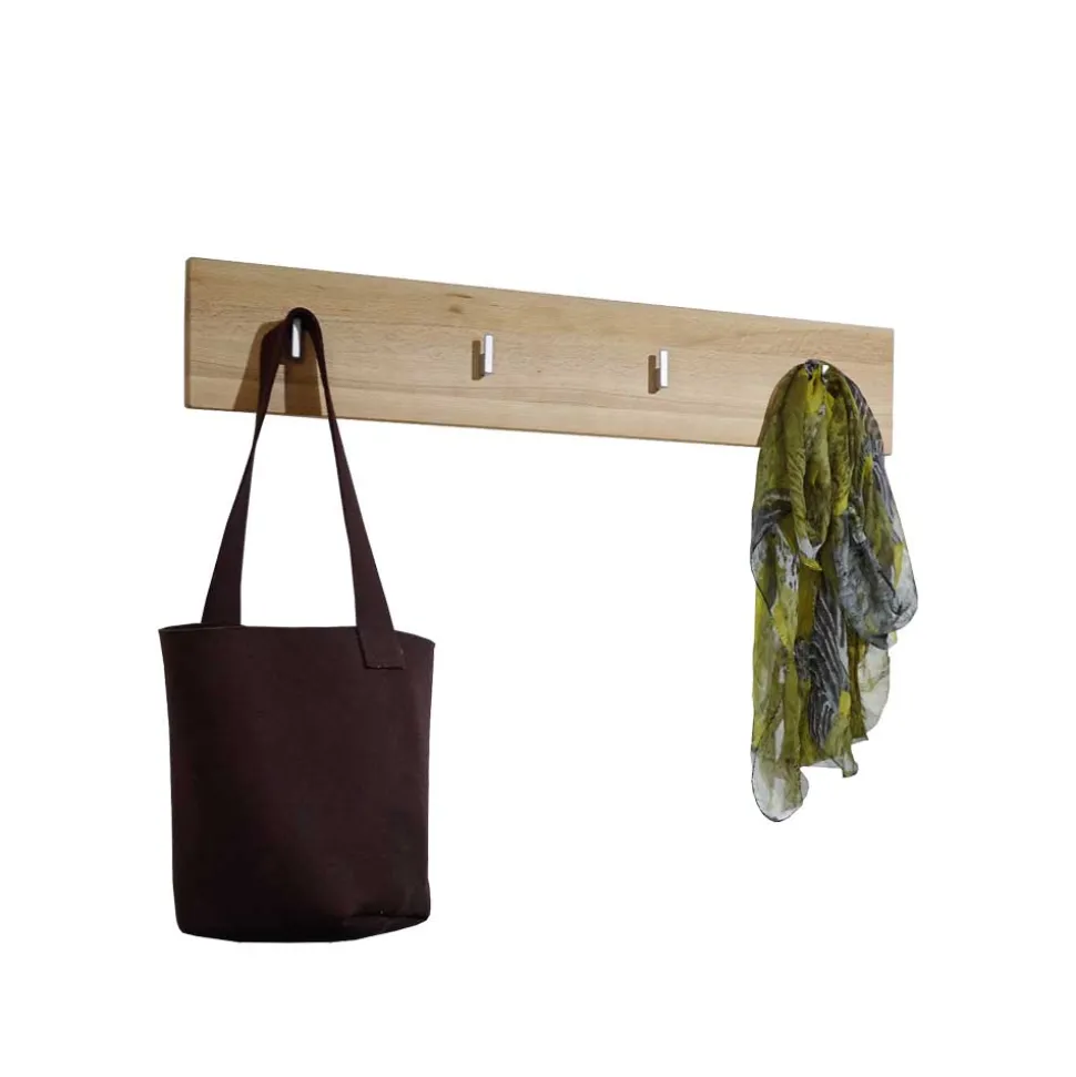 Kleiderhakenleiste Leyrina aus Kernbuche Massivholz