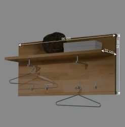 Kleiderpaneel Wislama mit Hutablage