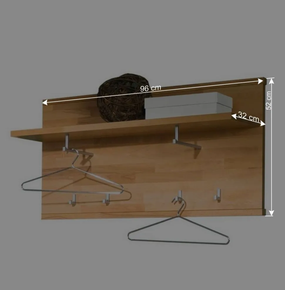 Kleiderpaneel Wislama mit Hutablage