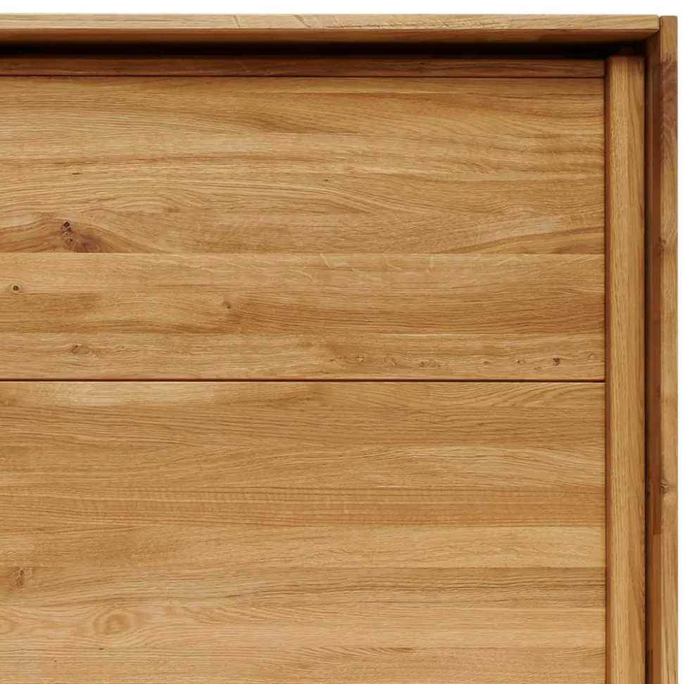 Kleiderschrank aus Wildeiche mit Weißglas - Divnoi