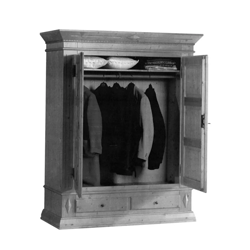 Kleiderschrank Gargano in Kirschbaumfarben