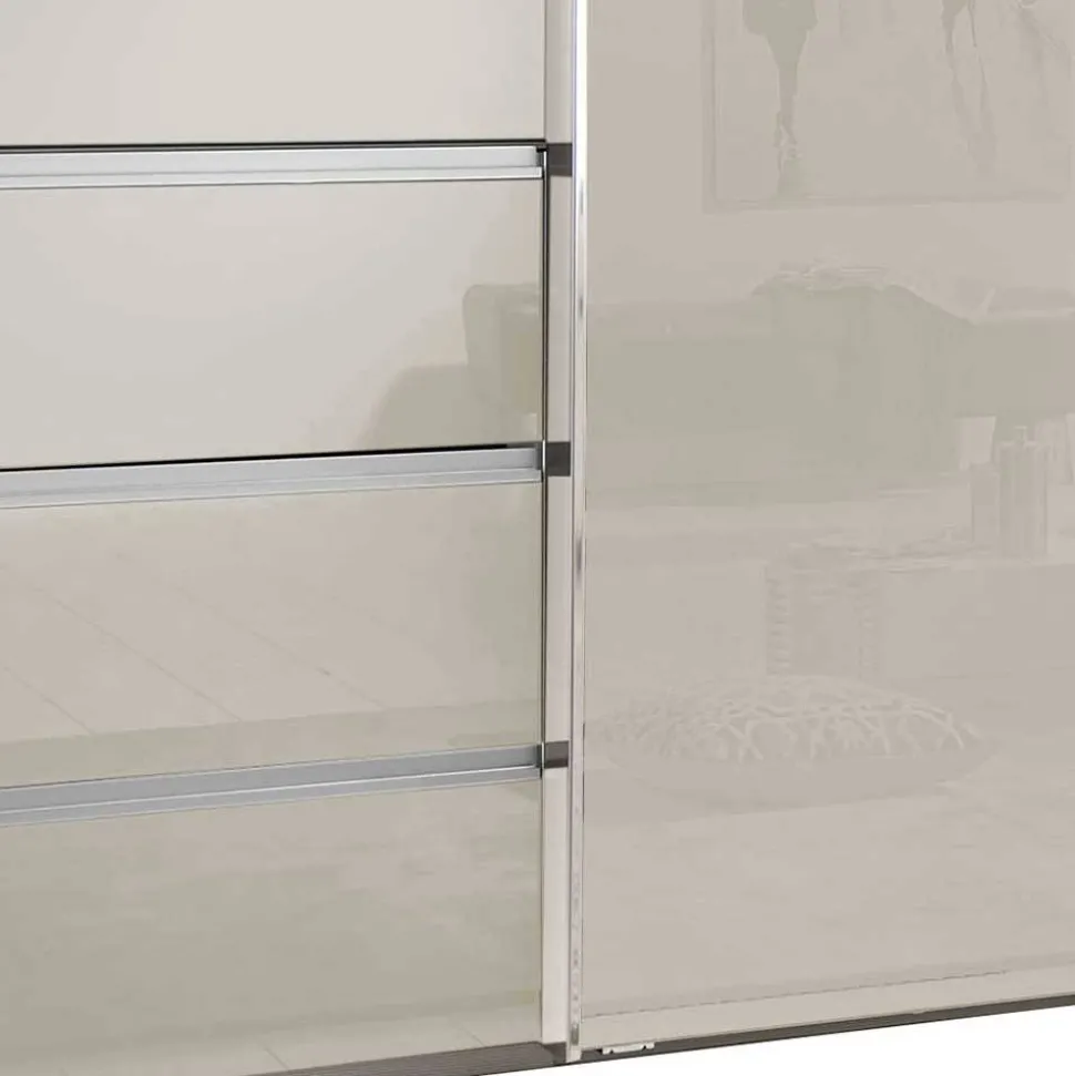 Kleiderschrank in Champagner Glasfront - Vilicita