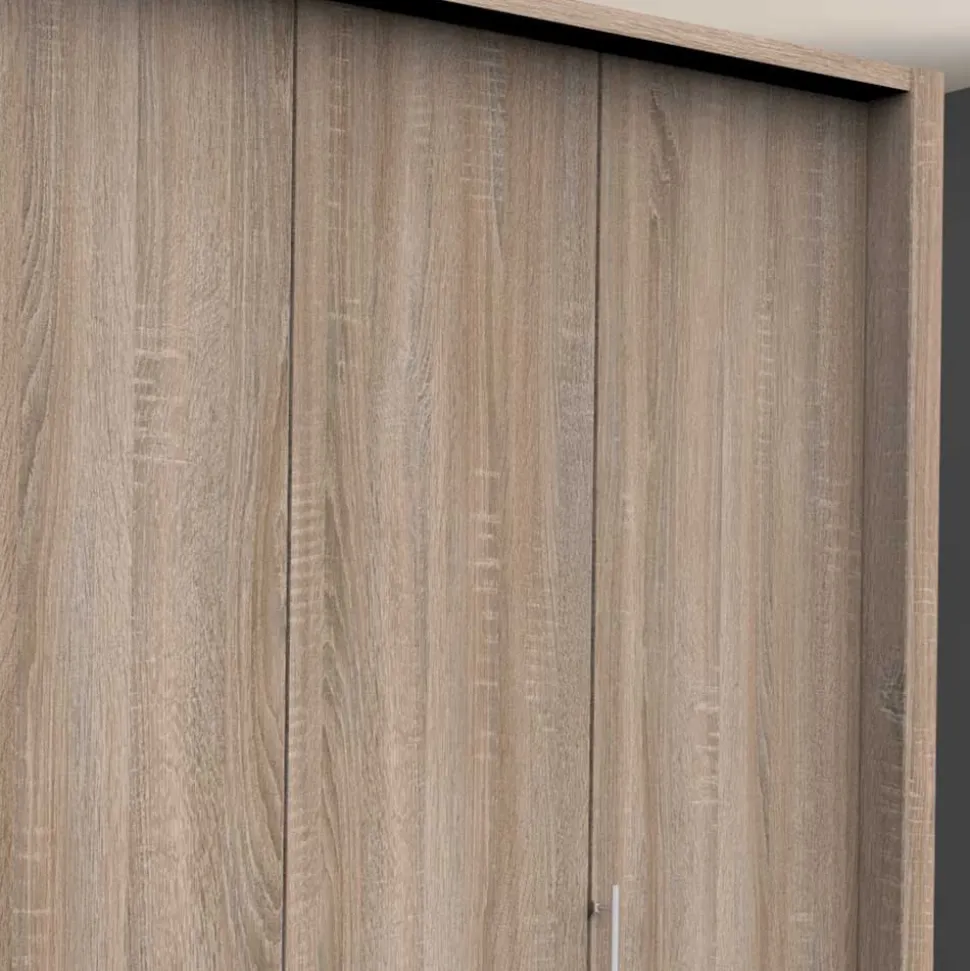 Kleiderschrank in Eiche Sägerau Dekor - Zayun