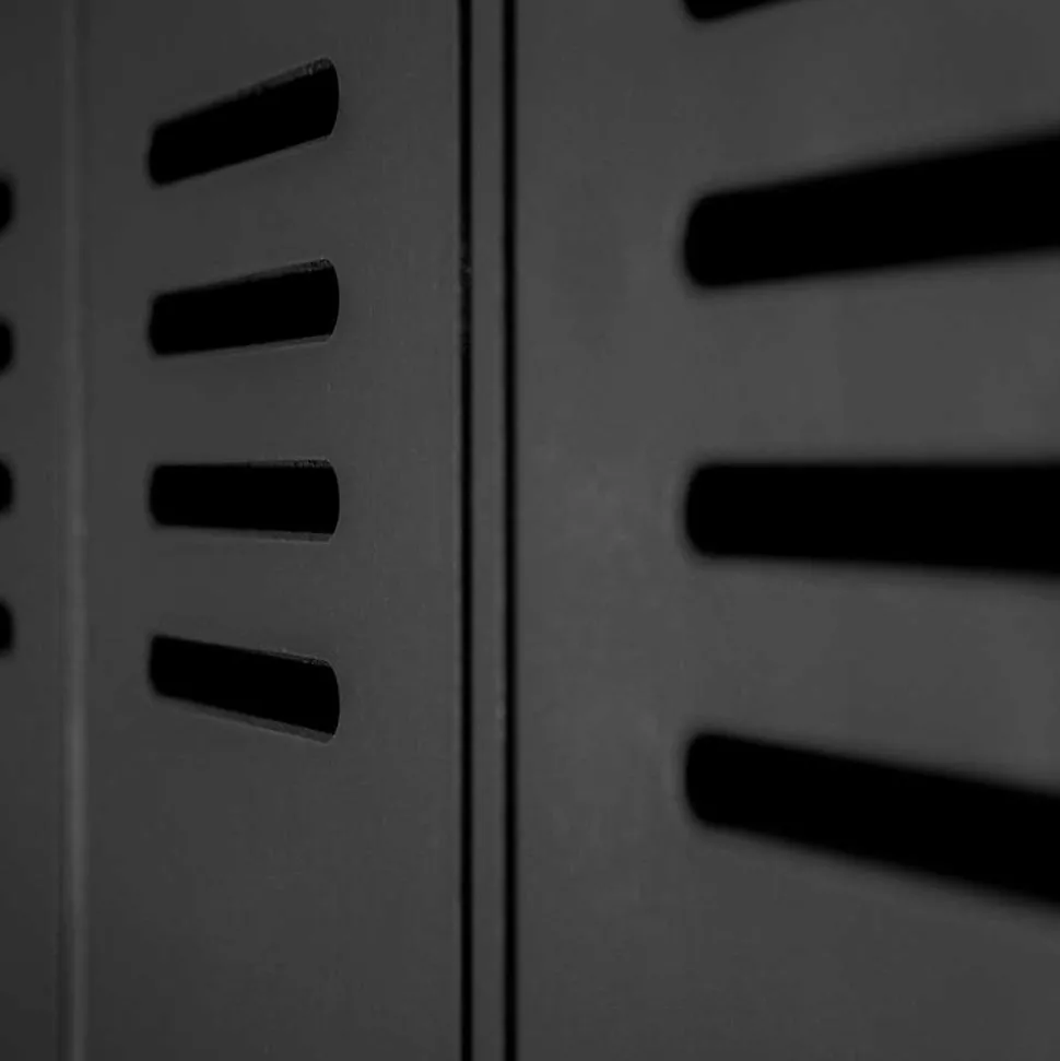 Kleiderschrank in Spind Optik aus Holz und Holzwerkstoff - Tivegos