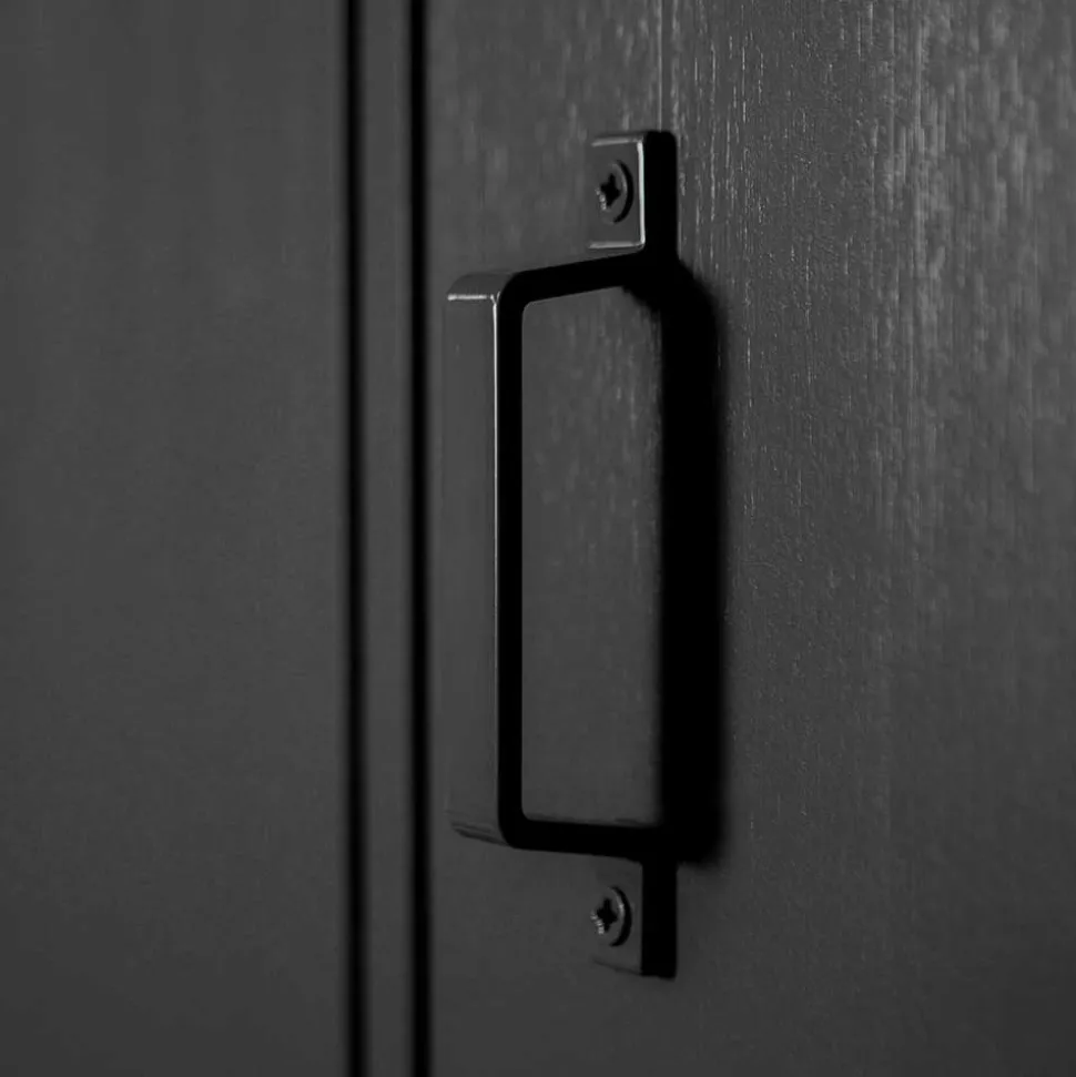 Kleiderschrank in Spind Optik aus Holz und Holzwerkstoff - Tivegos