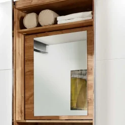 Kleiderschrank in Weiß & Plankeneiche Optik - Stufania