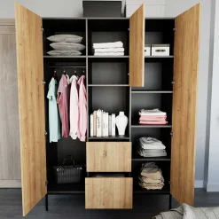 Kleiderschrank in Wildeiche Optik - Cavan