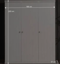 Kleiderschrank Maggy in Weiß