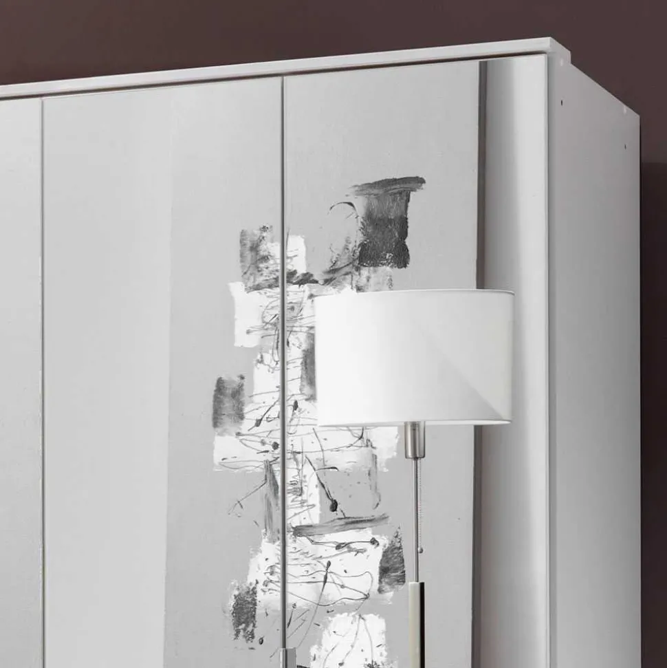 Kleiderschrank Mellevos in Weiß