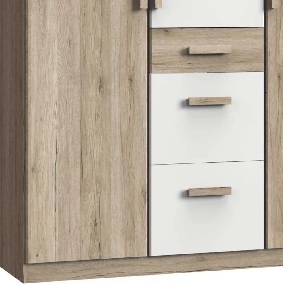 Kleiderschrank mit drei Schubladen & Türen - Folio