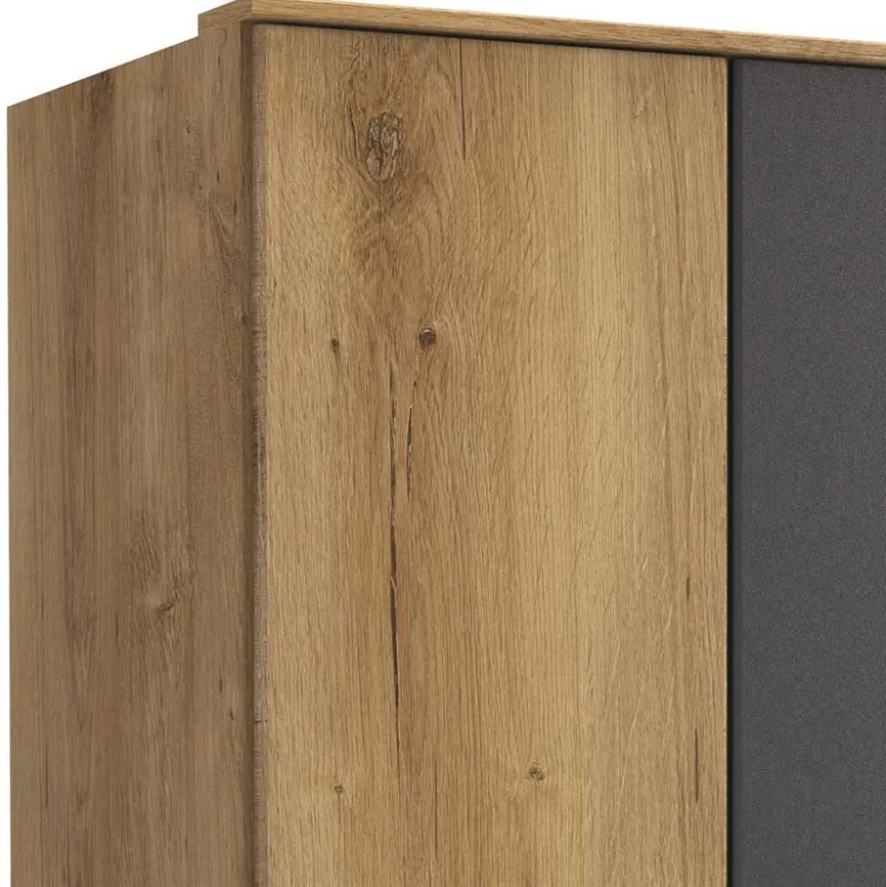 Kleiderschrank mit drei Schubladen & drei Türen - Leviza I