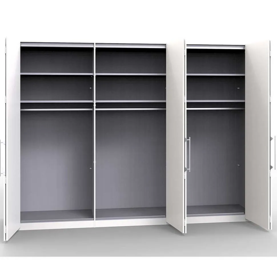 Kleiderschrank mit Gleittüren in Weiß - Dolienca