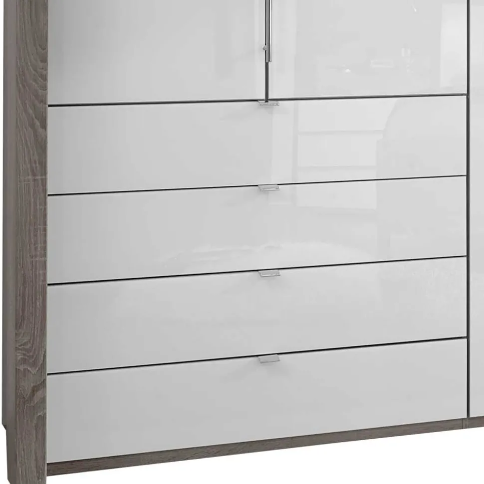 Kleiderschrank mit Passepartout & LED Licht - Empresian