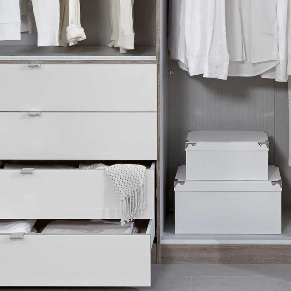 Kleiderschrank mit Passepartout & LED Licht - Empresian