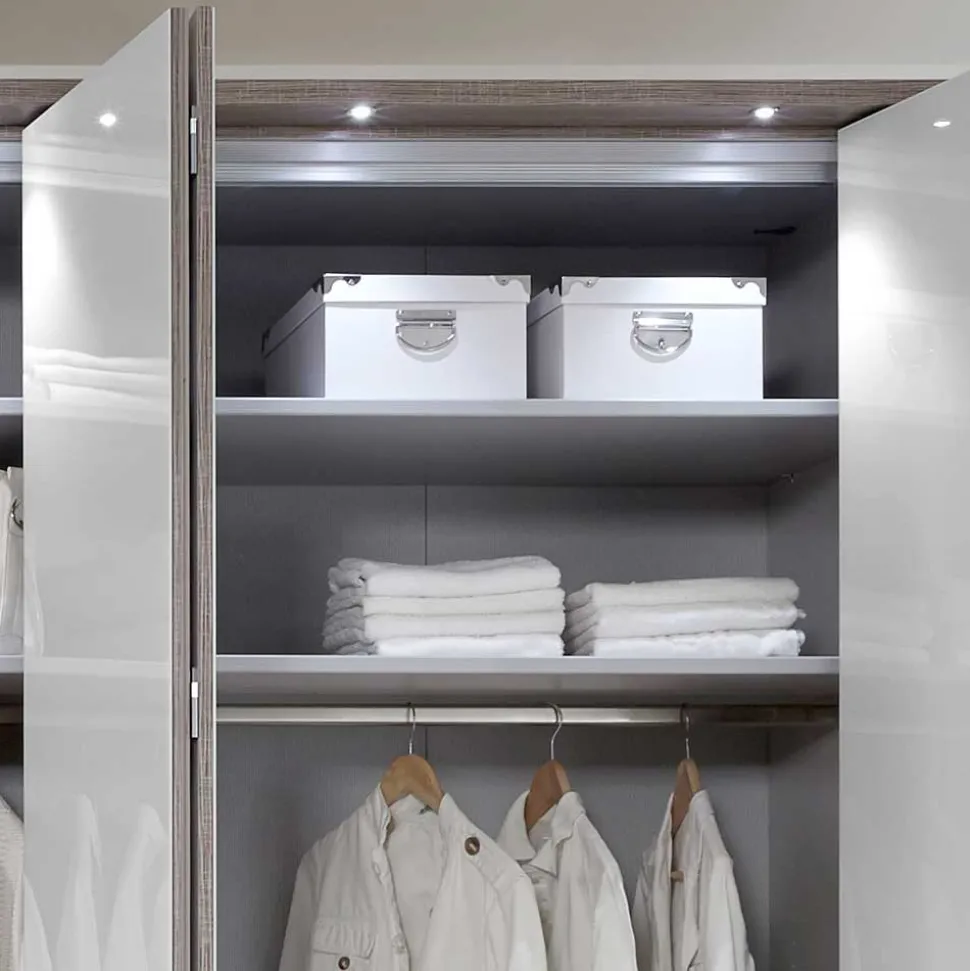 Kleiderschrank mit Passepartout & LED Licht - Empresian