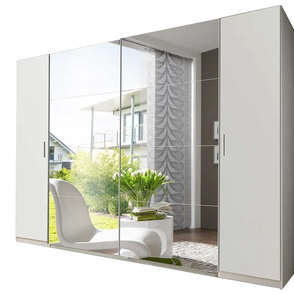 Kleiderschrank mit Spiegel Schwebetüren - Denada