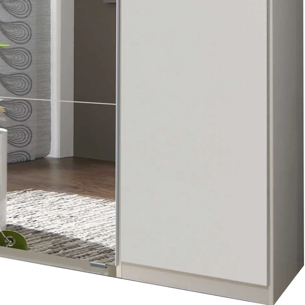 Kleiderschrank mit Spiegel Schwebetüren - Denada