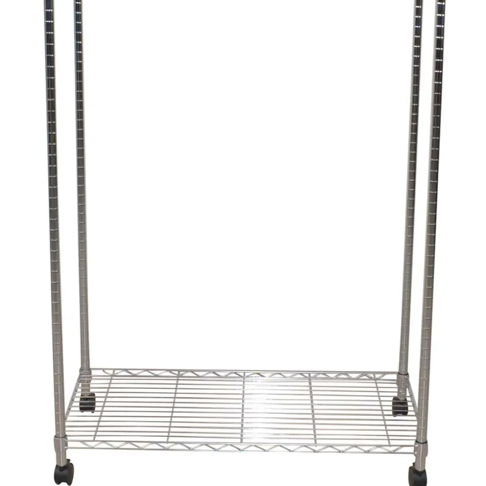 Kleiderwagen Rollgarderobe aus Stahl in Chrom - Didicto