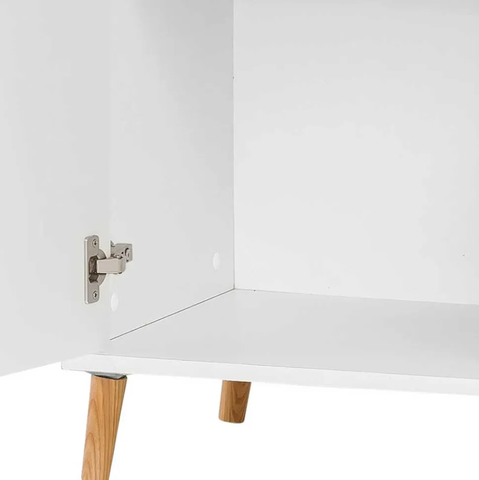 Kleiner Ordnerschrank in Weiß - 1-türig - Obtin