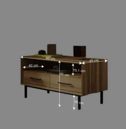 Kleines TV Board im Format 90x50x45 cm - Kerfa