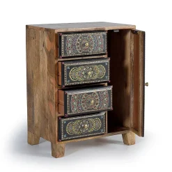 Kombi Kommode mit Mandala Malereien Front - Marike