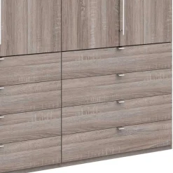 Kombi-Falttürenschrank mit acht Schubladen - Crenba