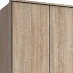 Kombi-Kleiderschrank in Eiche Sägerau - Citerna