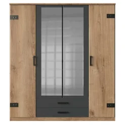 Kombi-Kleiderschrank in Plankeneiche Dekor - Corpus