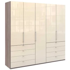 Kombi-Kleiderschrank mit acht Schubladen - Champ