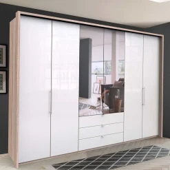 Kombi-Kleiderschrank mit Spiegel-Falttür - Bosays II
