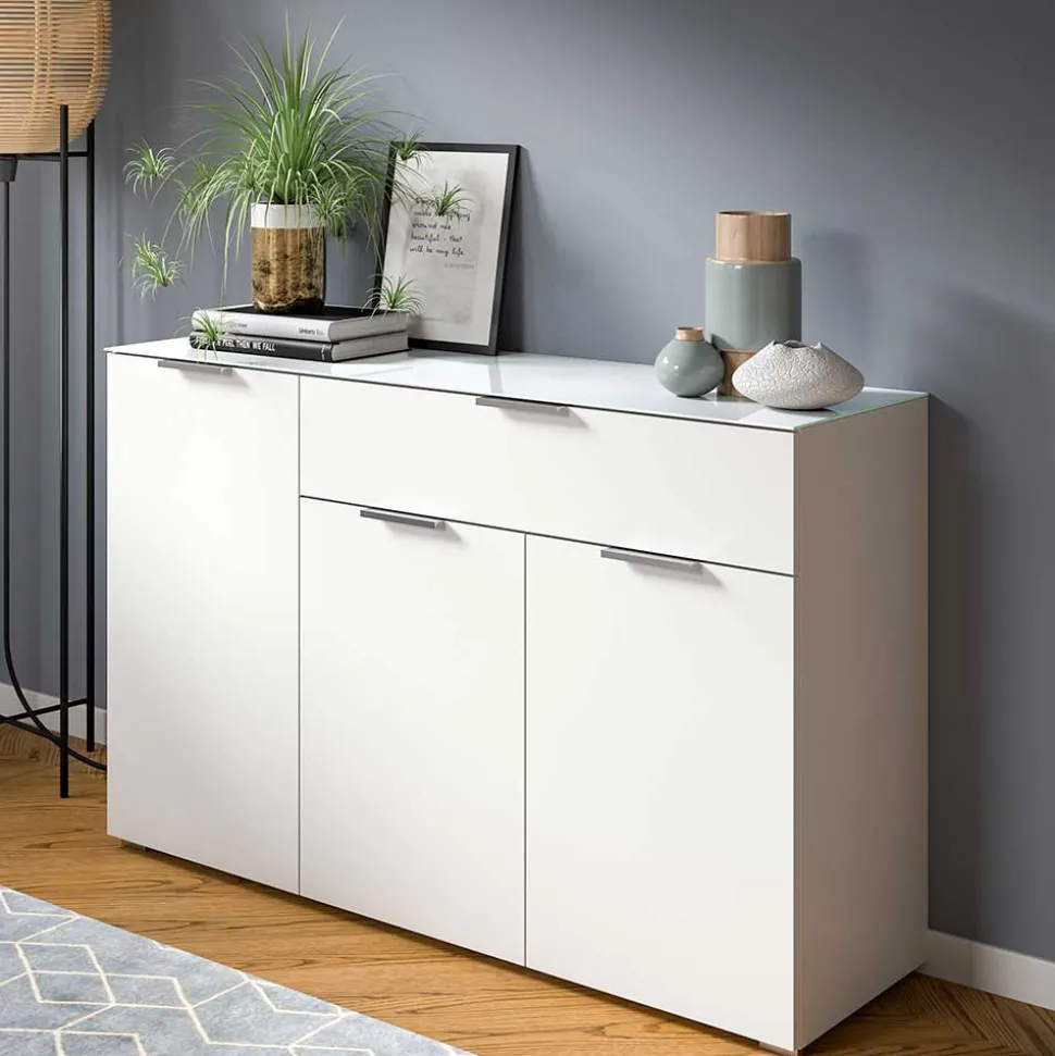 Kombi-Kommode in Weiß - Intiatos