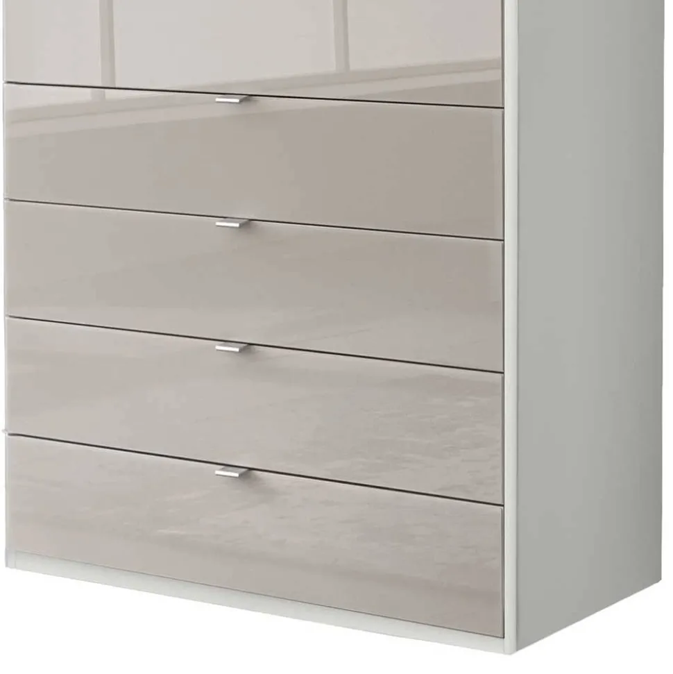 Kombi-Schlafzimmerschrank zweifarbig - Pascan