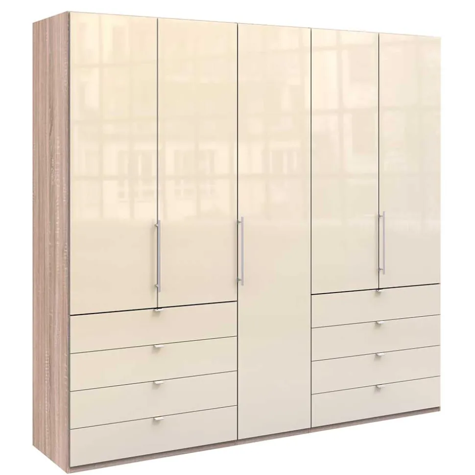 Kombi-Schlafzimmerschrank in Cremefarben - Rativian