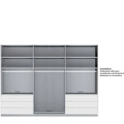 Kombi-Schlafzimmerschrank 300 cm breit - Ostranca