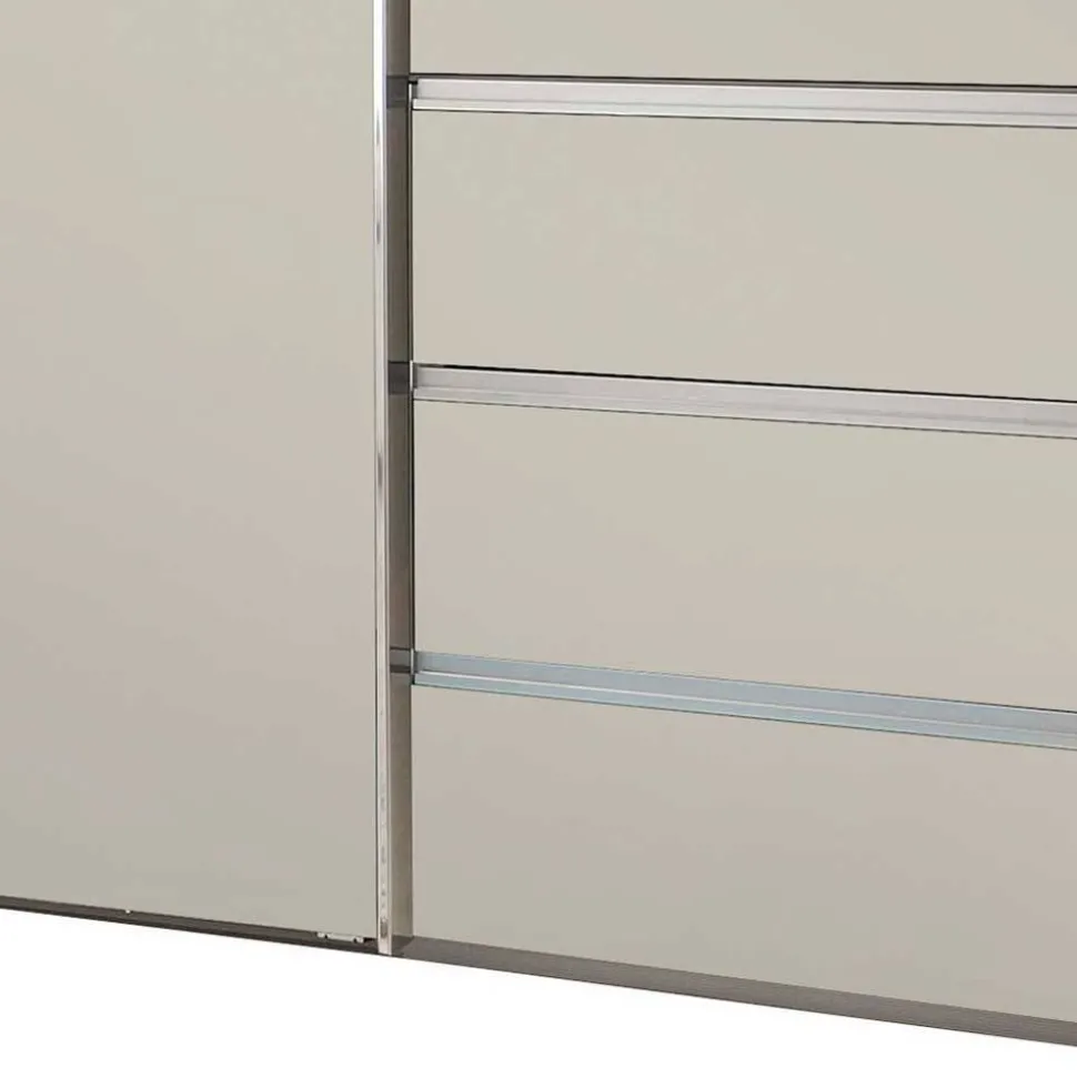 Kombi-Schwebetürenschrank in Champagner - Eusebia