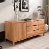 Kombi-Sideboard mit drei Schubladen und Tür - Lana