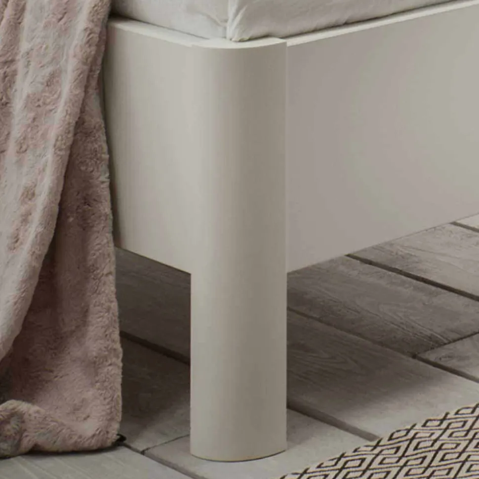 Komfort Einzelbett Ronis in Weiß