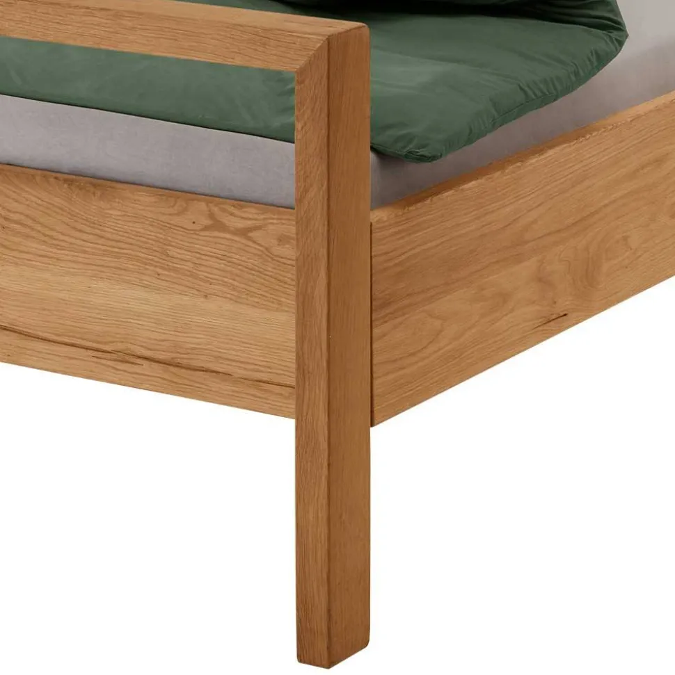 Komfort-Einzelbett in 140x200 aus Wildeiche - Martinez