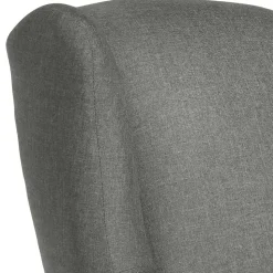 Komfortsessel in Hellgrau mit Buche - Nurcias