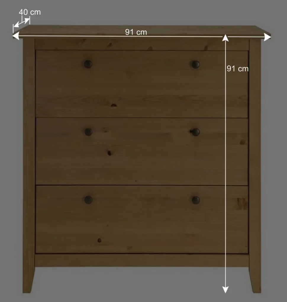 Kommode aus Kiefer geölt & gebeizt - Precio